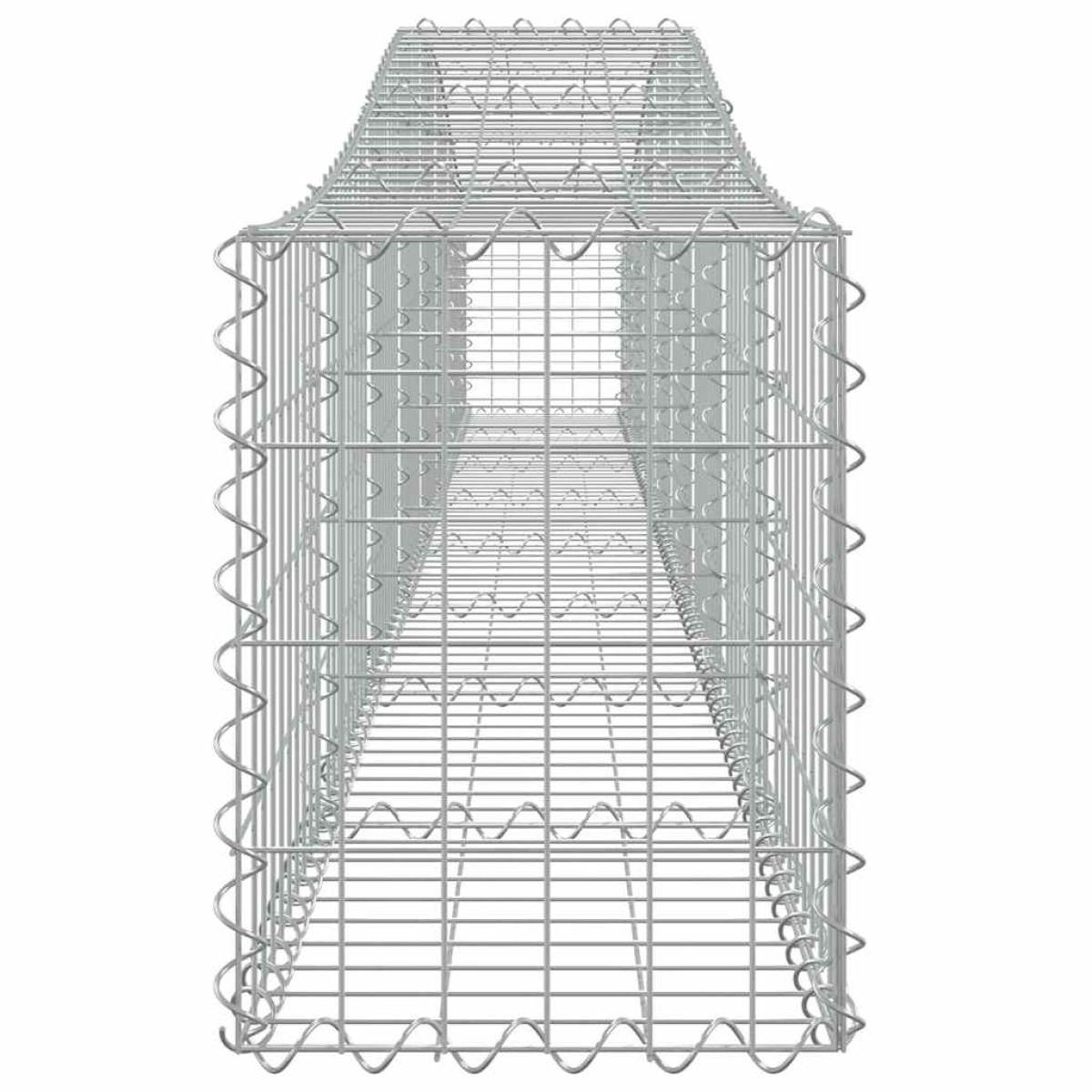 vidaXL Συρματοκιβώτια Τοξωτά 9 τεμ. 400x30x40/60 εκ. Γαλβαν. Ατσάλι