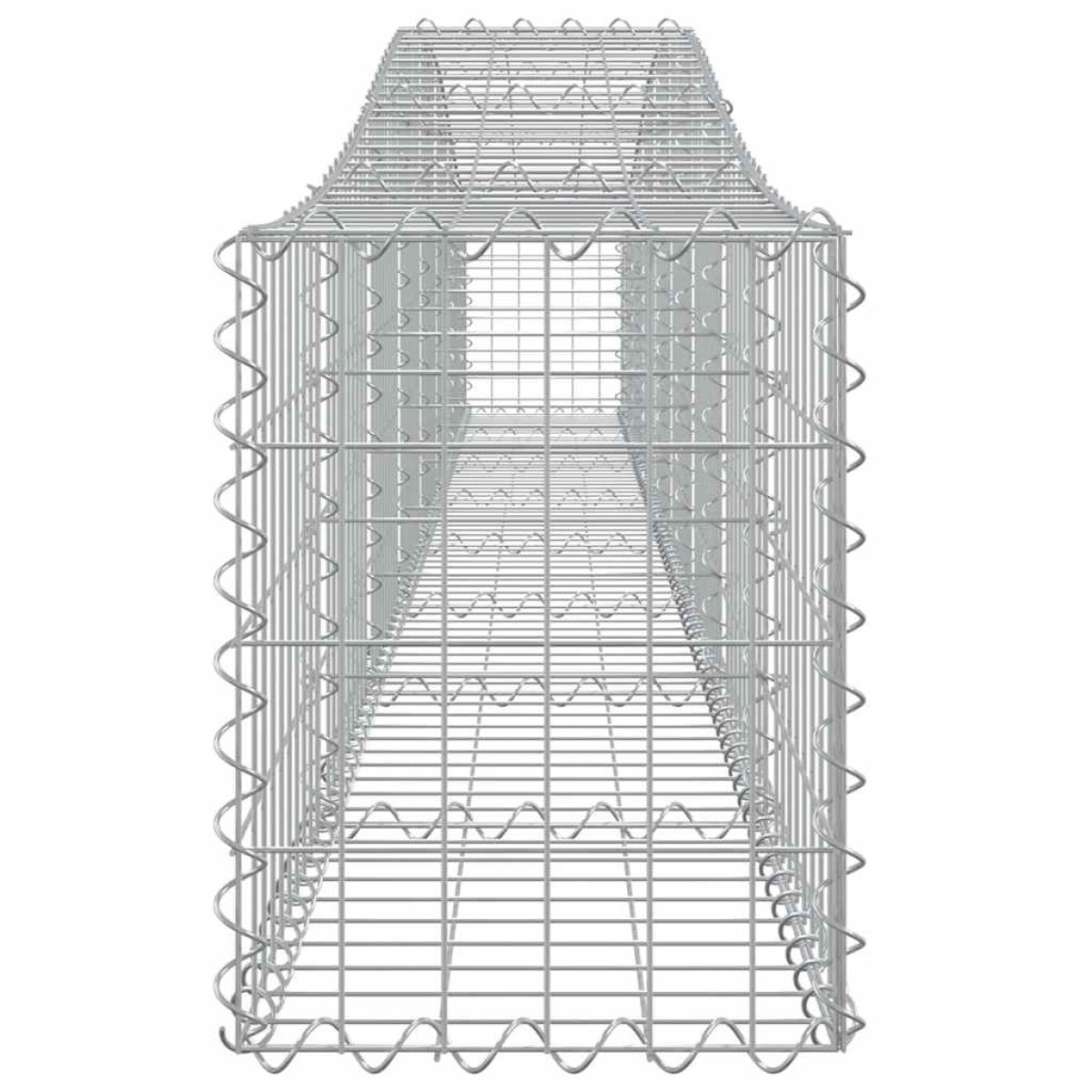vidaXL Συρματοκιβώτια Τοξωτά 10 τεμ. 400x30x40/60 εκ. Γαλβαν. Ατσάλι