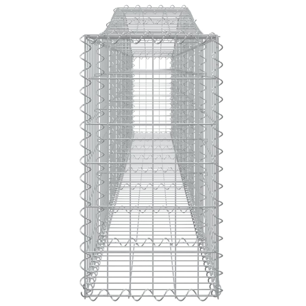 vidaXL Συρματοκιβώτια Τοξωτά 4 τεμ. 400x30x60/80 εκ. Γαλβαν. Ατσάλι