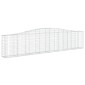 vidaXL Συρματοκιβώτια Τοξωτά 10 τεμ. 400x30x80/100 εκ. Γαλβαν. Ατσάλι