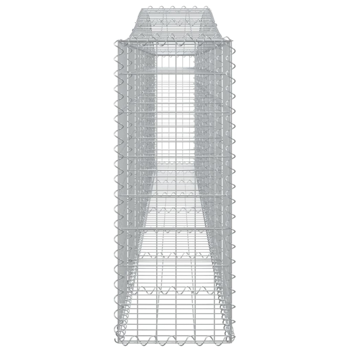 vidaXL Συρματοκιβώτια Τοξωτά 10 τεμ. 400x30x80/100 εκ. Γαλβαν. Ατσάλι