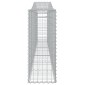 vidaXL Συρματοκιβώτια Τοξωτά 15 τεμ. 400x30x80/100 εκ. Γαλβαν. Ατσάλι