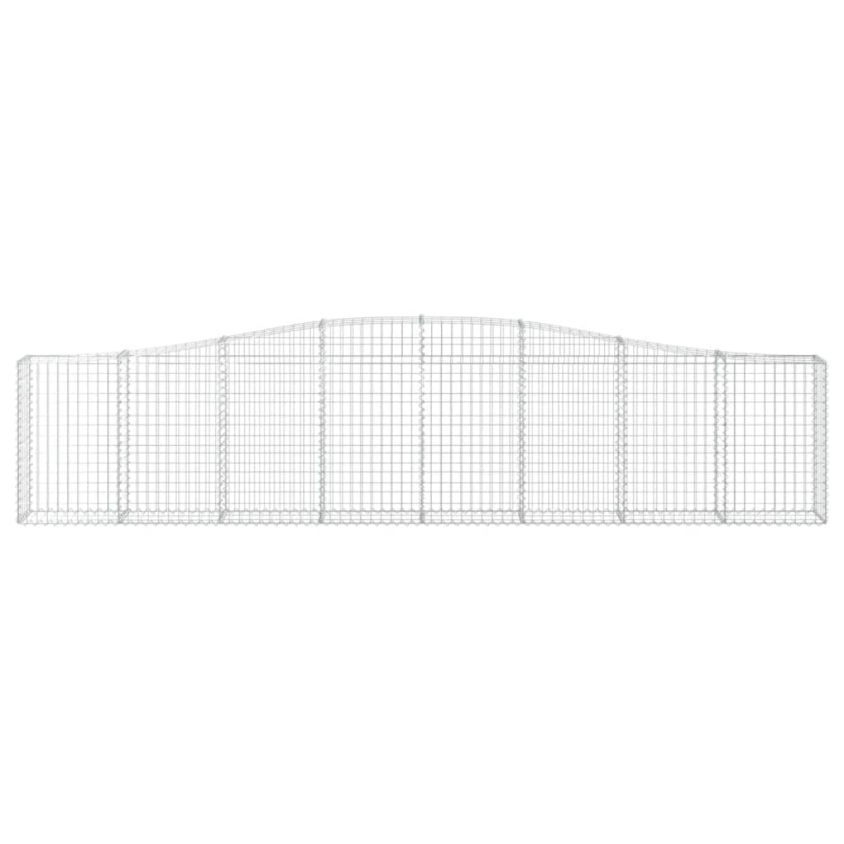 vidaXL Συρματοκιβώτια Τοξωτά 25 τεμ. 400x30x80/100 εκ. Γαλβαν. Ατσάλι
