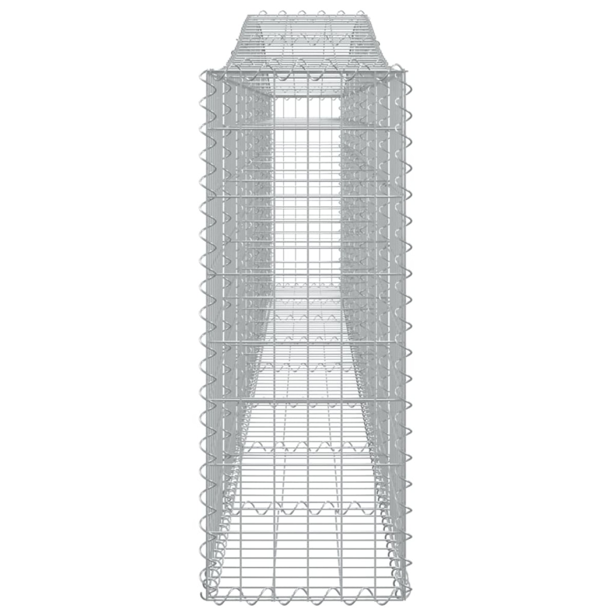 vidaXL Συρματοκιβώτια Τοξωτά 25 τεμ. 400x30x80/100 εκ. Γαλβαν. Ατσάλι