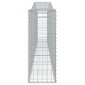 vidaXL Συρματοκιβώτια Τοξωτά 25 τεμ. 400x30x80/100 εκ. Γαλβαν. Ατσάλι