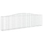 vidaXL Συρματοκιβώτια Τοξωτά 4 τεμ. 400x30x100/120 εκ. Γαλβαν. Ατσάλι