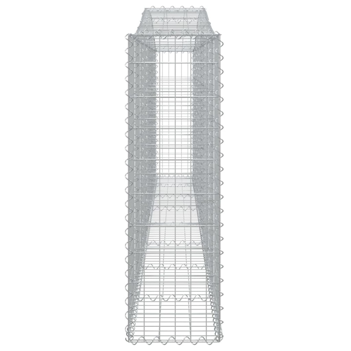 vidaXL Συρματοκιβώτια Τοξωτά 4 τεμ. 400x30x100/120 εκ. Γαλβαν. Ατσάλι