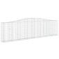 vidaXL Συρματοκιβώτια Τοξωτά 7 τεμ. 400x30x100/120 εκ. Γαλβαν. Ατσάλι