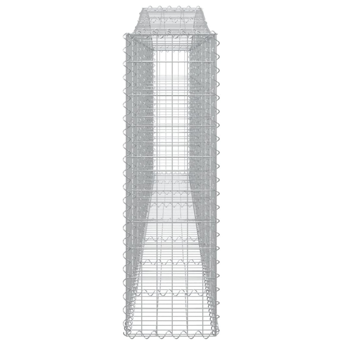 vidaXL Συρματοκιβώτια Τοξωτά 8 τεμ. 400x30x100/120 εκ. Γαλβαν. Ατσάλι