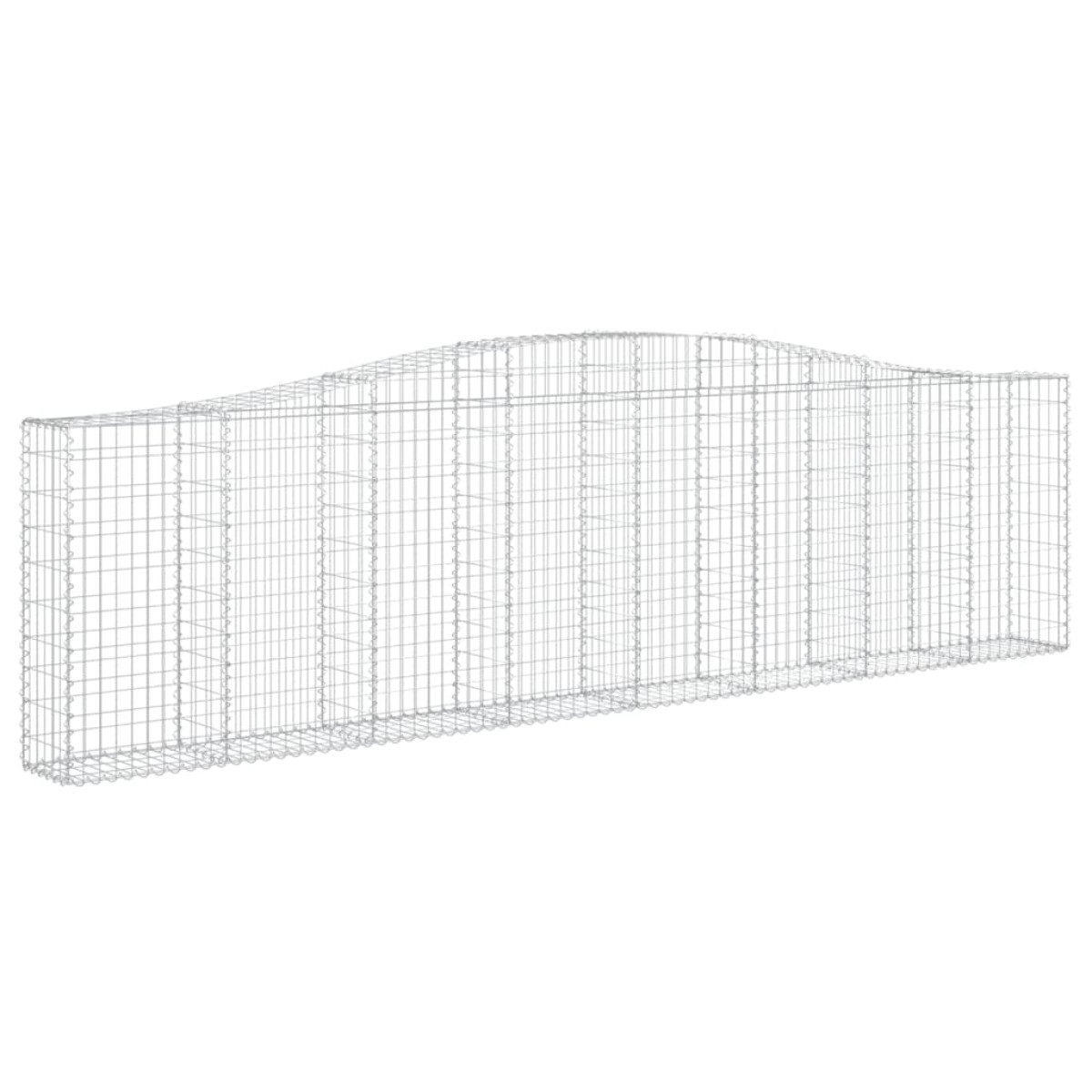 vidaXL Συρματοκιβώτια Τοξωτά 10 τεμ. 400x30x100/120 εκ. Γαλβαν. Ατσάλι