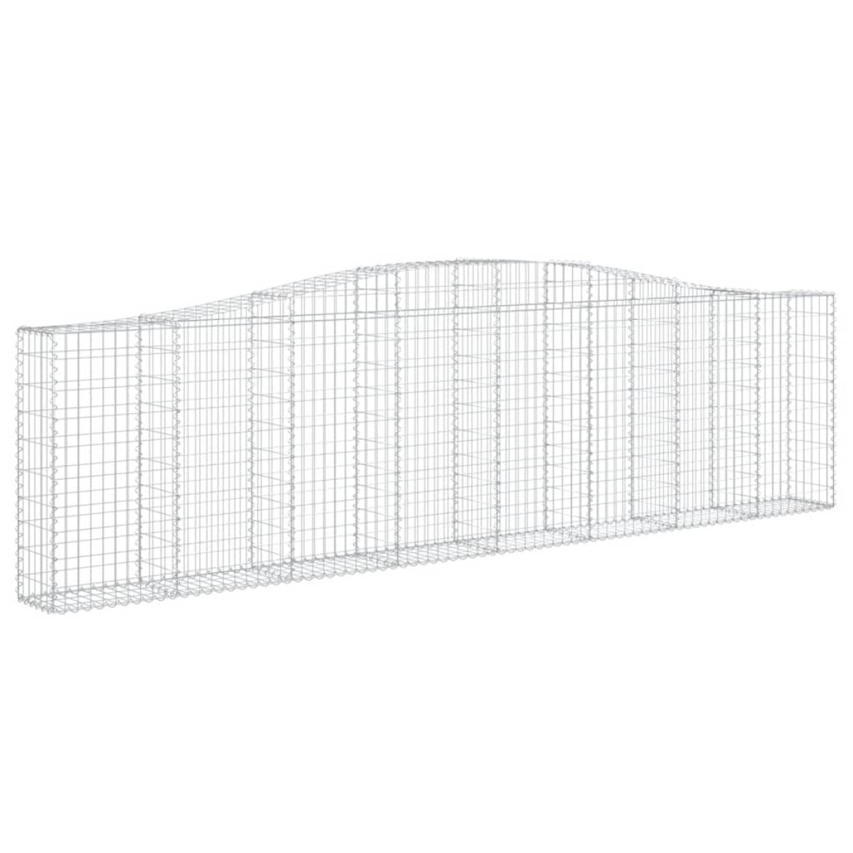 vidaXL Συρματοκιβώτια Τοξωτά 15 τεμ. 400x30x100/120 εκ. Γαλβαν. Ατσάλι