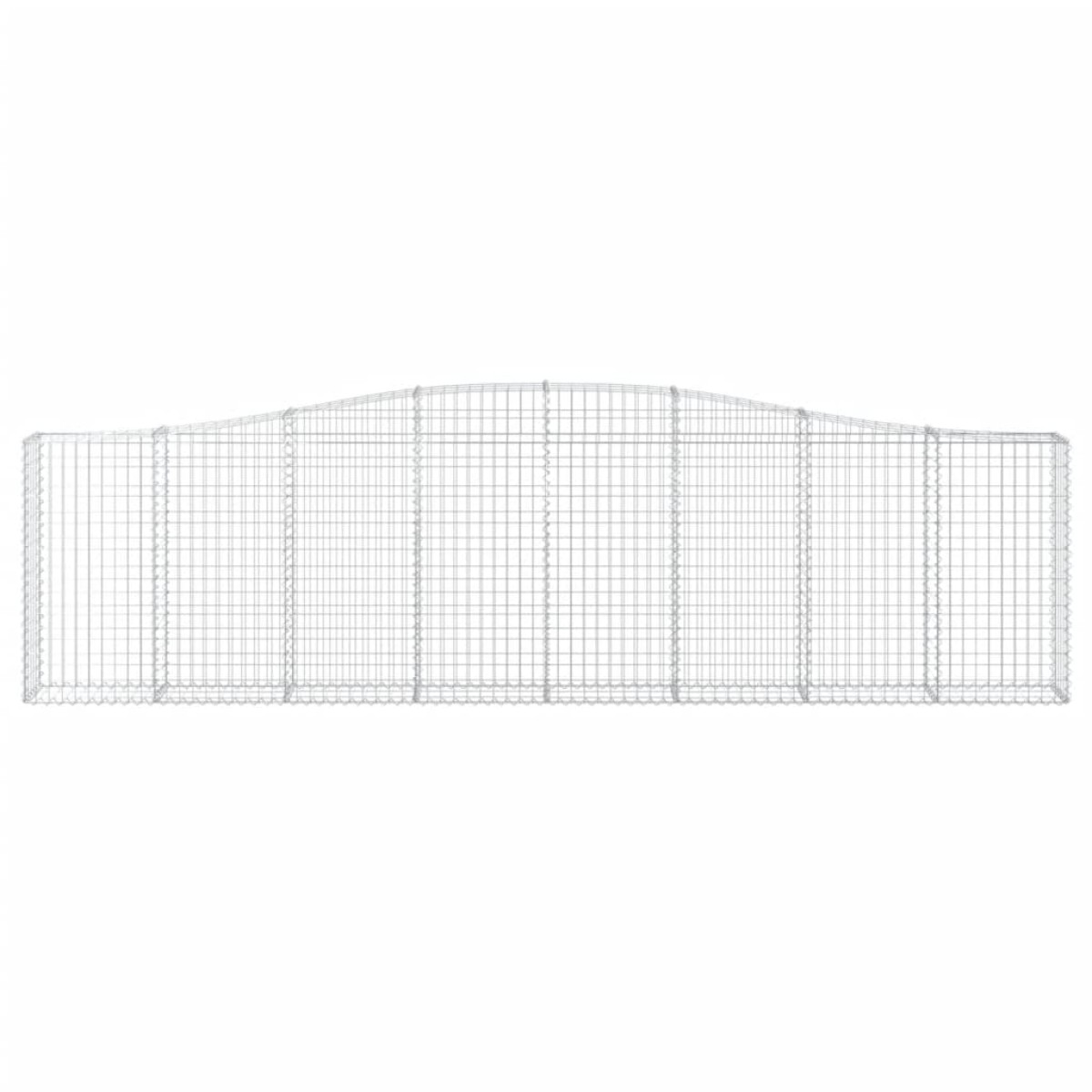 vidaXL Συρματοκιβώτια Τοξωτά 20 τεμ. 400x30x100/120 εκ. Γαλβαν. Ατσάλι