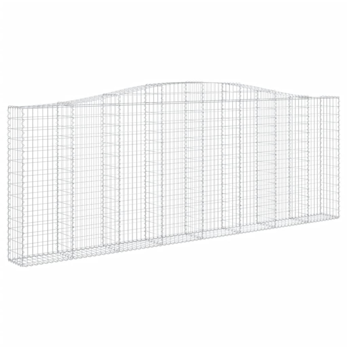 vidaXL Συρματοκιβώτια Τοξωτά 10 τεμ. 400x30x140/160 εκ. Γαλβαν. Ατσάλι