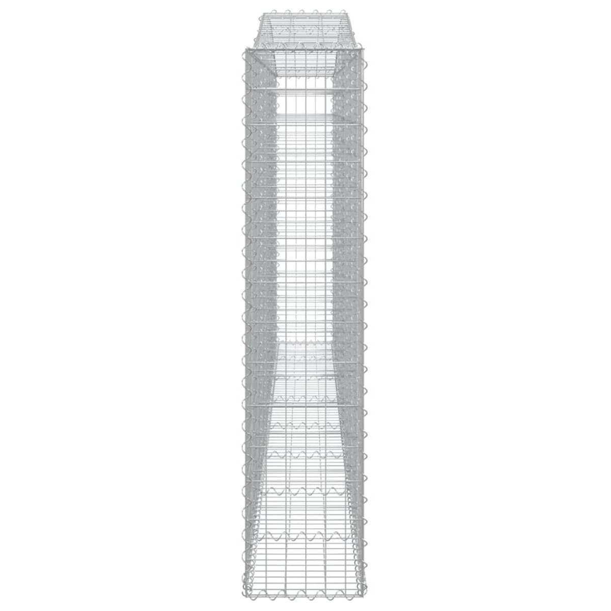 vidaXL Συρματοκιβώτια Τοξωτά 10 τεμ. 400x30x140/160 εκ. Γαλβαν. Ατσάλι
