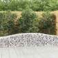 vidaXL Συρματοκιβώτια Τοξωτά 3 τεμ. 400x50x40/60 εκ. Γαλβαν. Ατσάλι