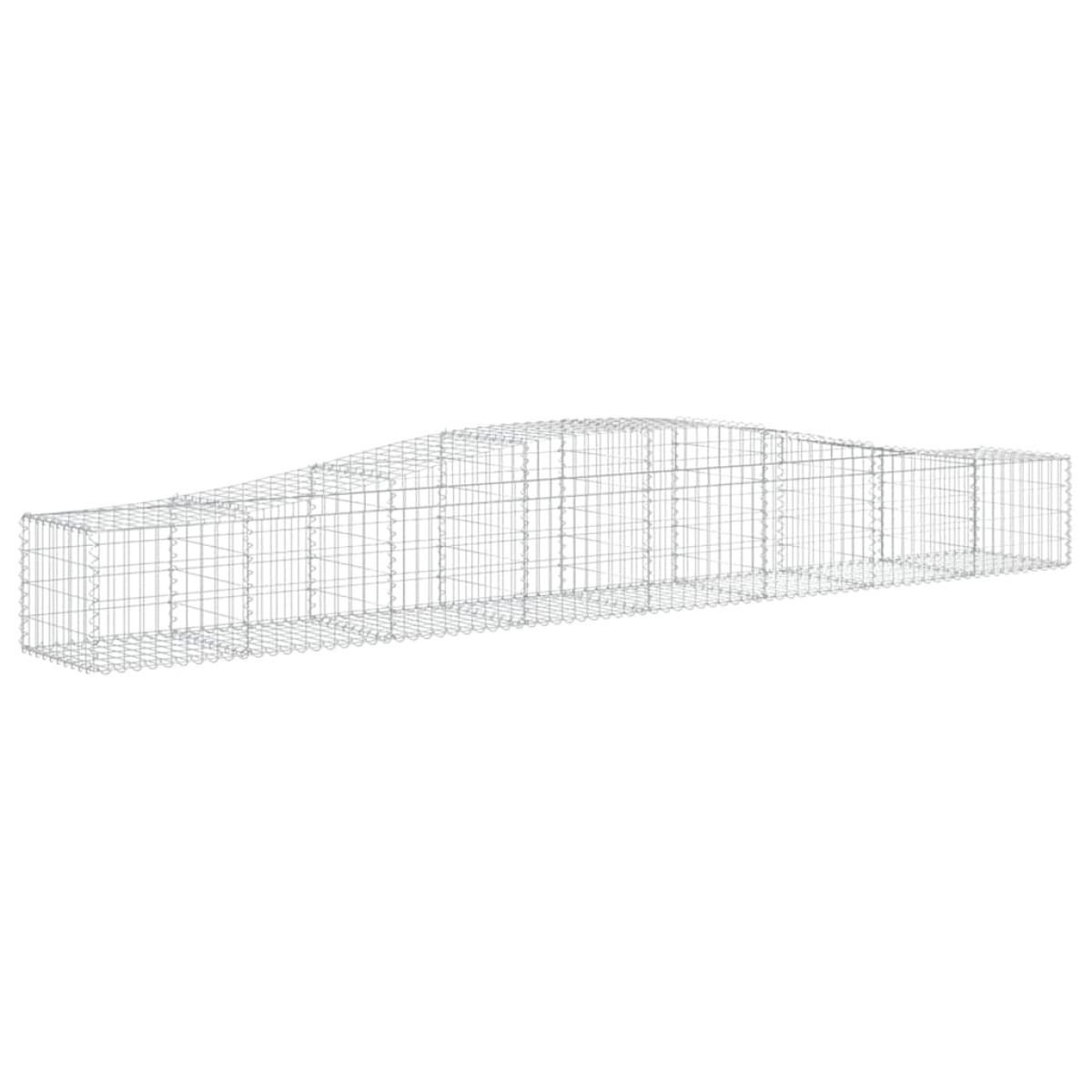 vidaXL Συρματοκιβώτια Τοξωτά 4 τεμ. 400x50x40/60 εκ. Γαλβαν. Ατσάλι