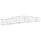 vidaXL Συρματοκιβώτια Τοξωτά 7 τεμ. 400x50x40/60 εκ. Γαλβαν. Ατσάλι