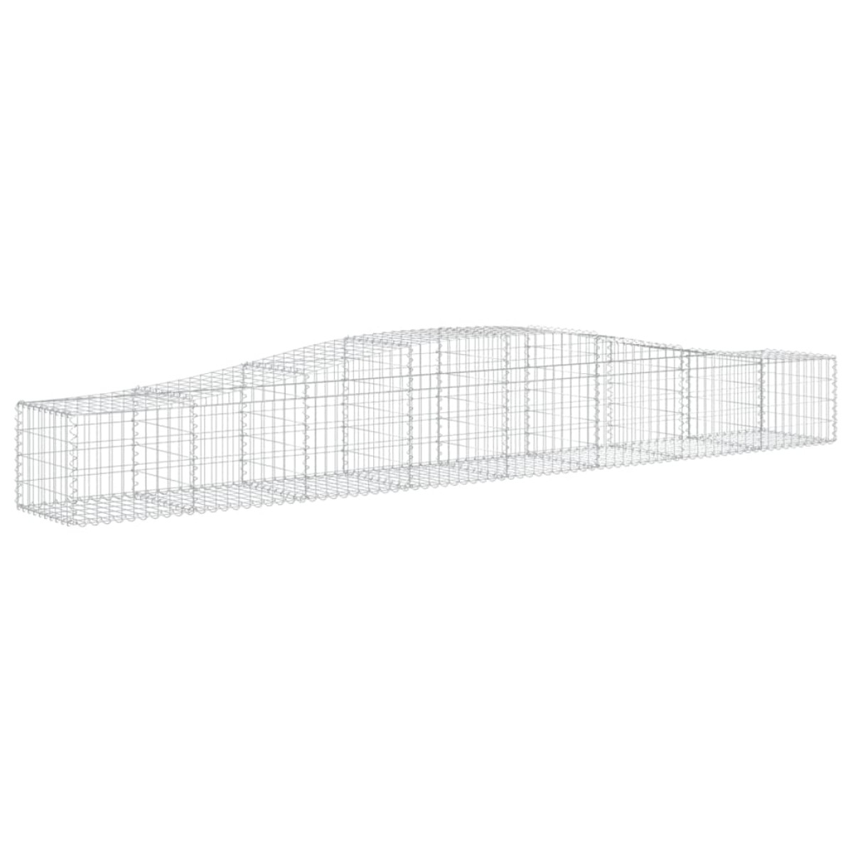 vidaXL Συρματοκιβώτια Τοξωτά 8 τεμ. 400x50x40/60 εκ. Γαλβαν. Ατσάλι