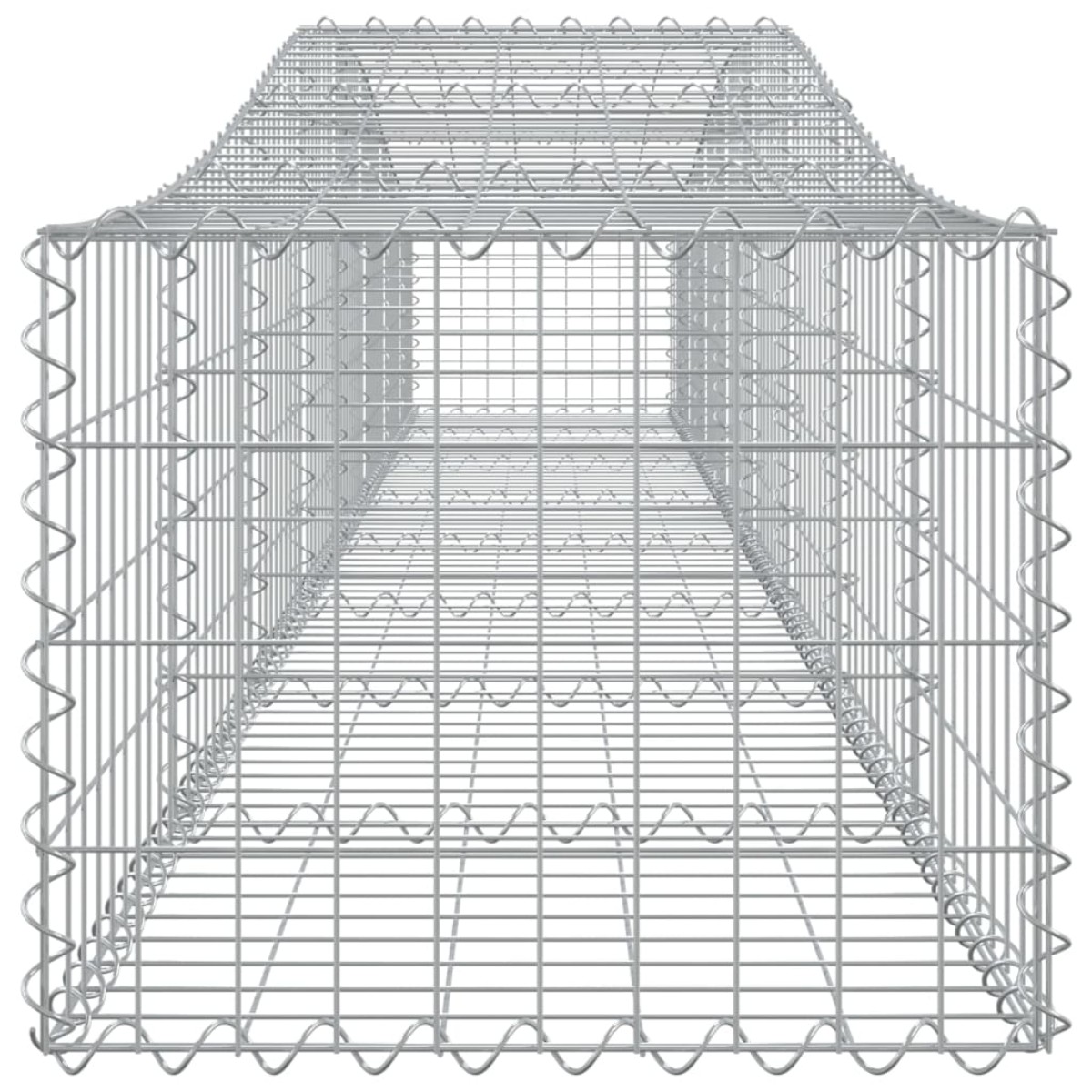 vidaXL Συρματοκιβώτια Τοξωτά 8 τεμ. 400x50x40/60 εκ. Γαλβαν. Ατσάλι