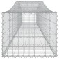 vidaXL Συρματοκιβώτια Τοξωτά 10 τεμ. 400x50x40/60 εκ. Γαλβαν. Ατσάλι