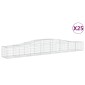 vidaXL Συρματοκιβώτια Τοξωτά 25 τεμ. 400x50x40/60 εκ. Γαλβαν. Ατσάλι