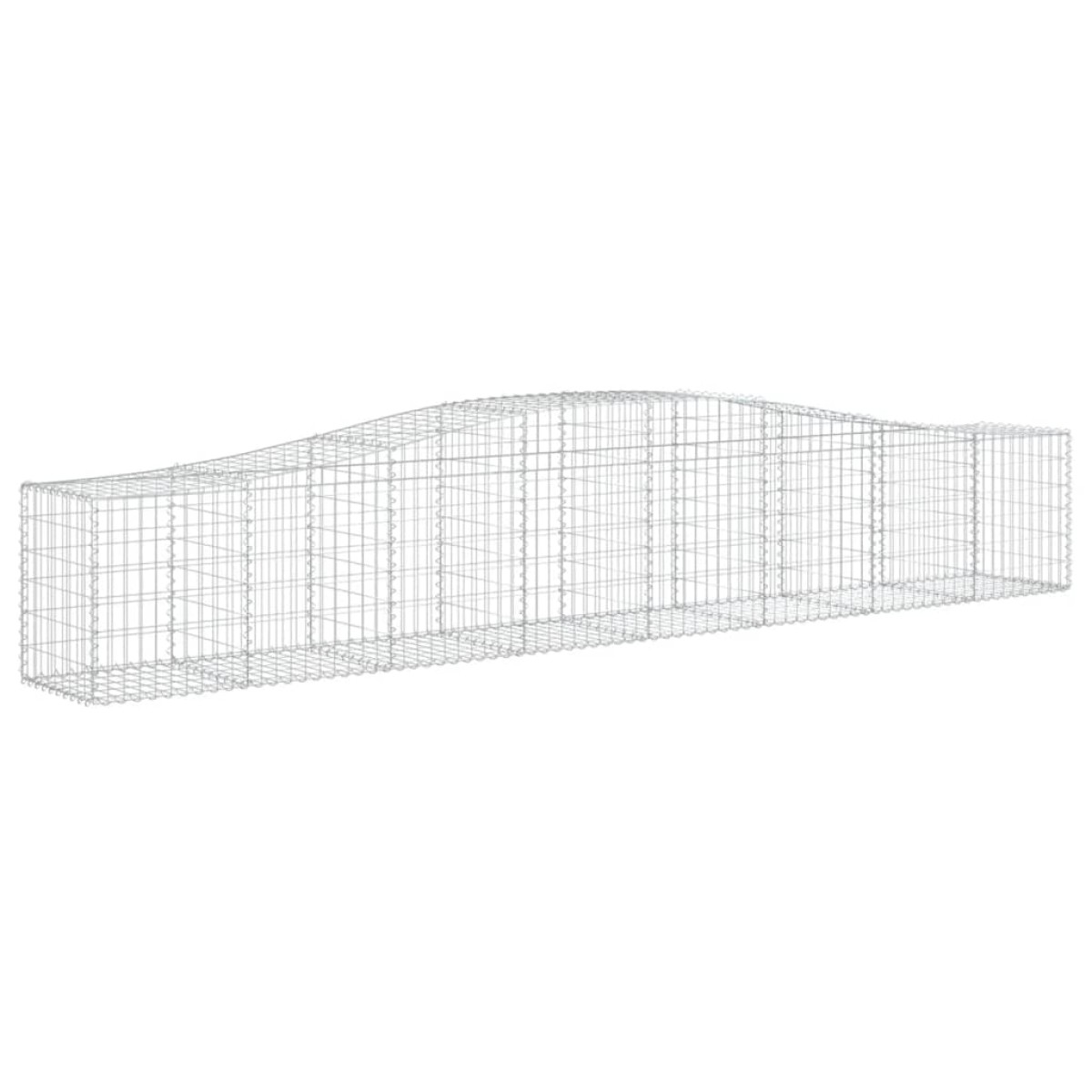 vidaXL Συρματοκιβώτια Τοξωτά 3 τεμ. 400x50x60/80 εκ. Γαλβαν. Ατσάλι