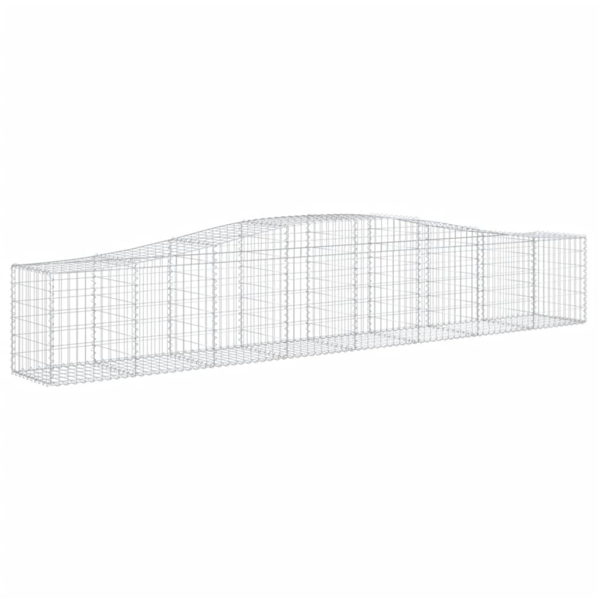 vidaXL Συρματοκιβώτια Τοξωτά 6 τεμ. 400x50x60/80 εκ. Γαλβαν. Ατσάλι