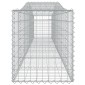 vidaXL Συρματοκιβώτια Τοξωτά 8 τεμ. 400x50x60/80 εκ. Γαλβαν. Ατσάλι