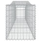 vidaXL Συρματοκιβώτια Τοξωτά 9 τεμ. 400x50x60/80 εκ. Γαλβαν. Ατσάλι