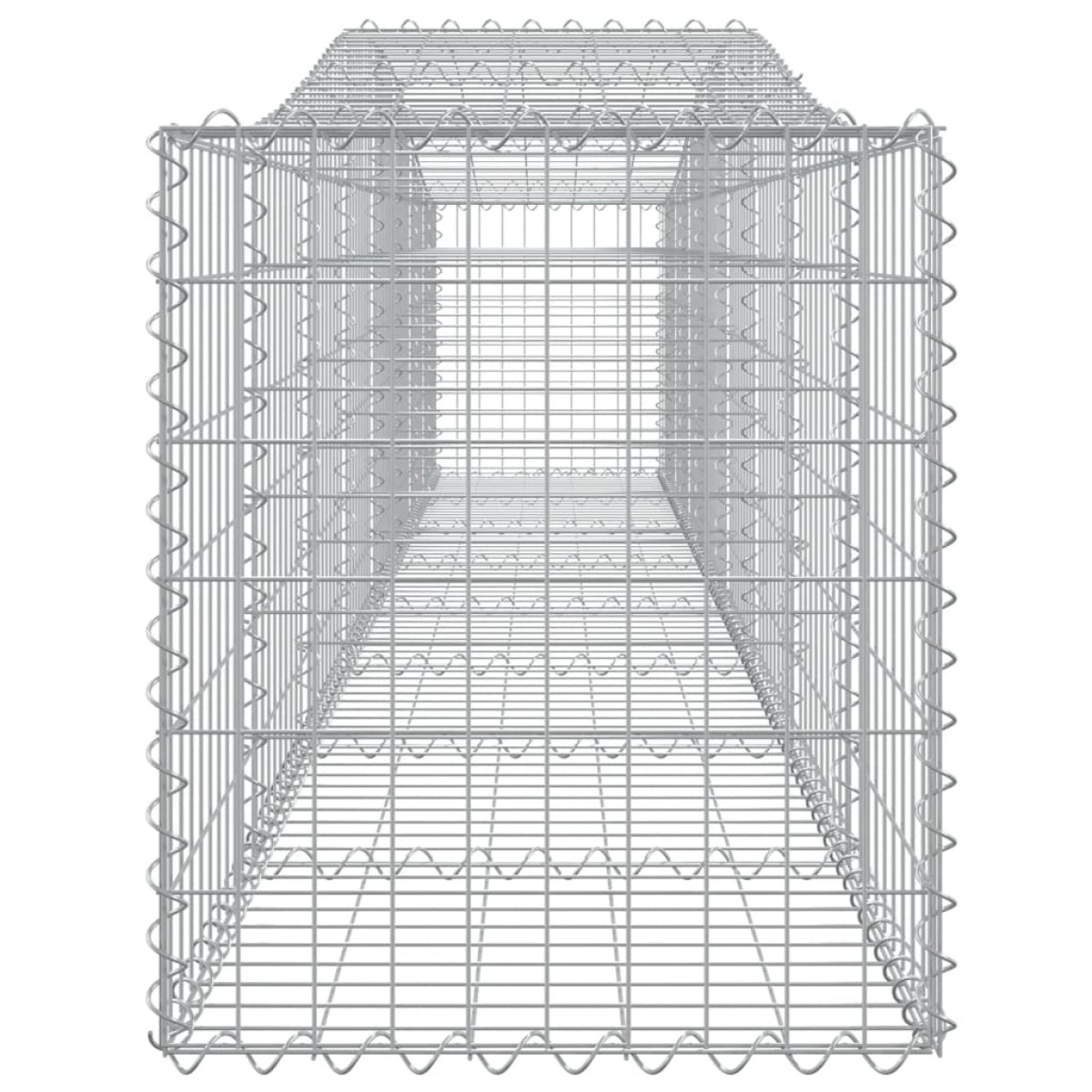 vidaXL Συρματοκιβώτια Τοξωτά 15 τεμ. 400x50x60/80 εκ. Γαλβαν. Ατσάλι