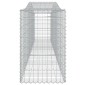 vidaXL Συρματοκιβώτια Τοξωτά 3 τεμ. 400x50x80/100 εκ. Γαλβαν. Ατσάλι