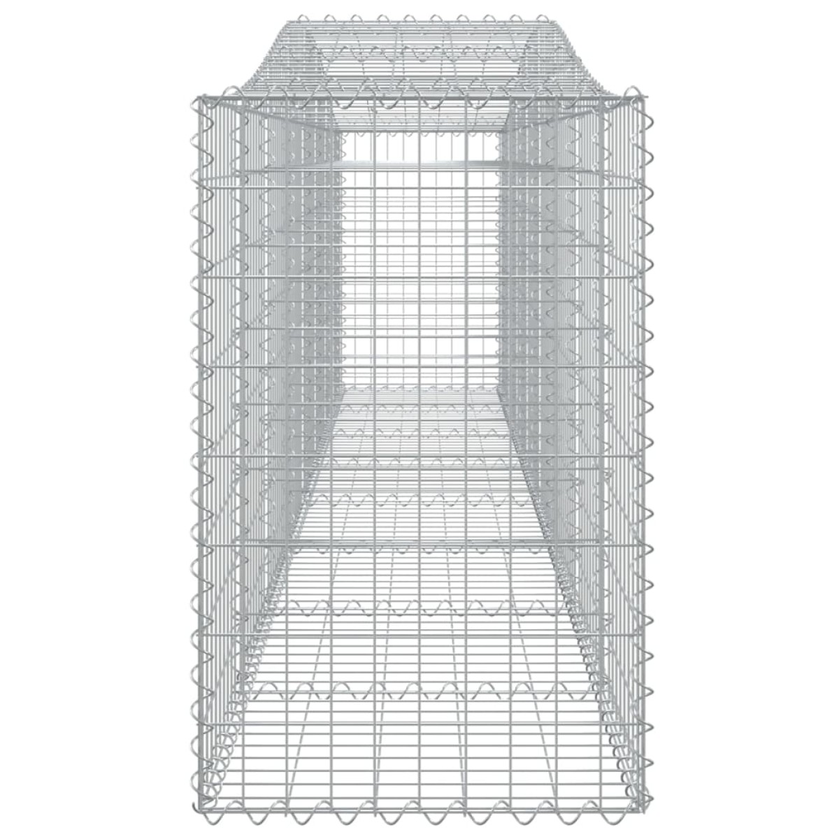 vidaXL Συρματοκιβώτια Τοξωτά 6 τεμ. 400x50x80/100 εκ. Γαλβαν. Ατσάλι