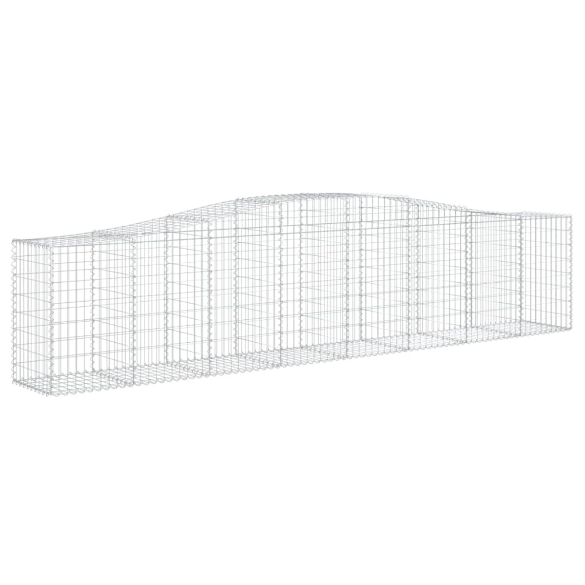 vidaXL Συρματοκιβώτια Τοξωτά 9 τεμ. 400x50x80/100 εκ. Γαλβαν. Ατσάλι