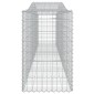 vidaXL Συρματοκιβώτια Τοξωτά 9 τεμ. 400x50x80/100 εκ. Γαλβαν. Ατσάλι