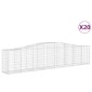 vidaXL Συρματοκιβώτια Τοξωτά 20 τεμ. 400x50x80/100 εκ. Γαλβαν. Ατσάλι