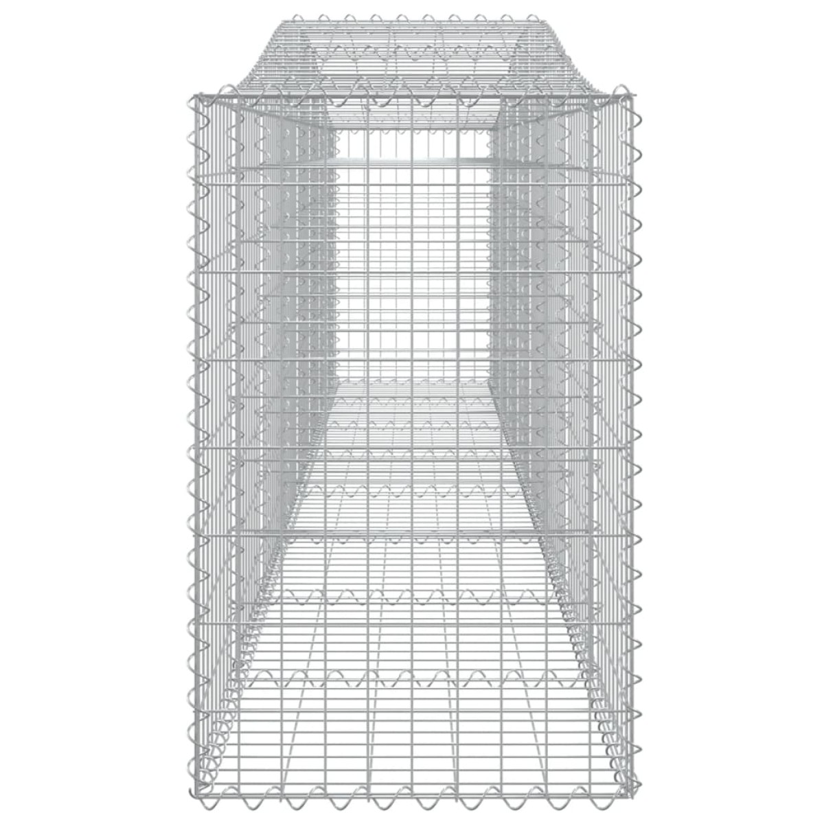 vidaXL Συρματοκιβώτια Τοξωτά 20 τεμ. 400x50x80/100 εκ. Γαλβαν. Ατσάλι