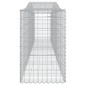 vidaXL Συρματοκιβώτια Τοξωτά 25 τεμ. 400x50x80/100 εκ. Γαλβαν. Ατσάλι