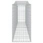 vidaXL Συρματοκιβώτια Τοξωτά 5 τεμ. 400x50x100/120 εκ. Γαλβαν. Ατσάλι