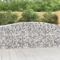 vidaXL Συρματοκιβώτια Τοξωτά 7 τεμ. 400x50x100/120 εκ. Γαλβαν. Ατσάλι