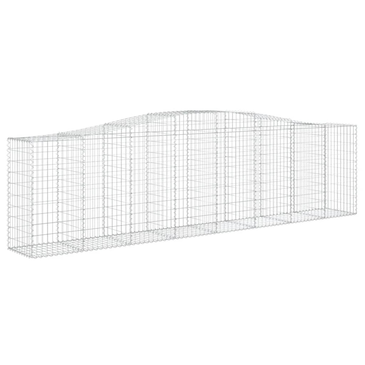 vidaXL Συρματοκιβώτια Τοξωτά 9 τεμ. 400x50x100/120 εκ. Γαλβαν. Ατσάλι