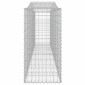 vidaXL Συρματοκιβώτια Τοξωτά 9 τεμ. 400x50x100/120 εκ. Γαλβαν. Ατσάλι