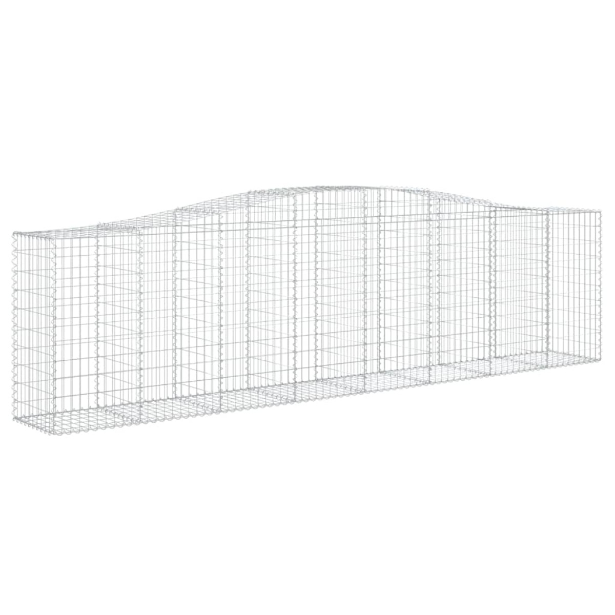 vidaXL Συρματοκιβώτια Τοξωτά 10 τεμ. 400x50x100/120 εκ. Γαλβαν. Ατσάλι