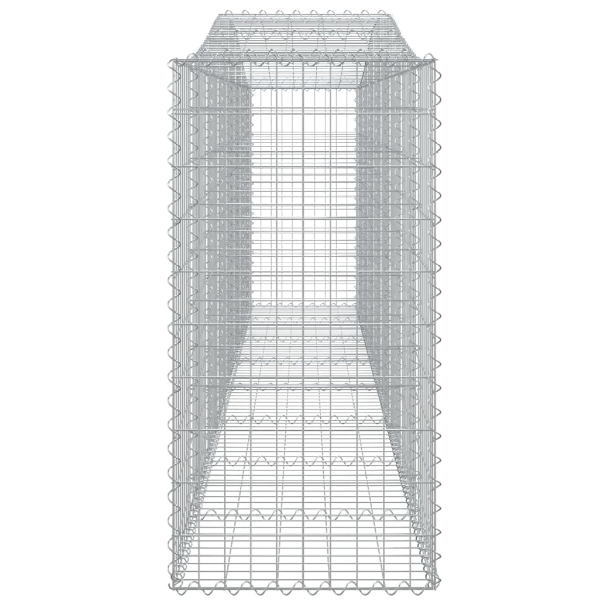 vidaXL Συρματοκιβώτια Τοξωτά 10 τεμ. 400x50x100/120 εκ. Γαλβαν. Ατσάλι