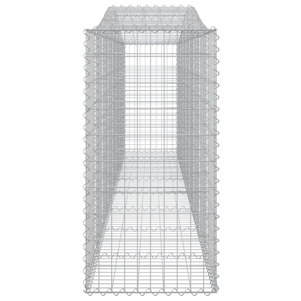 vidaXL Συρματοκιβώτια Τοξωτά 15 τεμ. 400x50x100/120 εκ. Γαλβαν. Ατσάλι