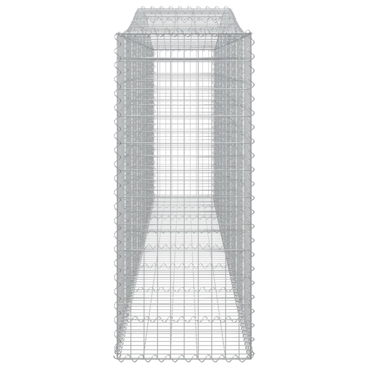 vidaXL Συρματοκιβώτια Τοξωτά 3 τεμ. 400x50x120/140 εκ. Γαλβαν. Ατσάλι