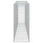 vidaXL Συρματοκιβώτια Τοξωτά 6 τεμ. 400x50x120/140 εκ. Γαλβαν. Ατσάλι
