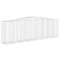 vidaXL Συρματοκιβώτια Τοξωτά 9 τεμ. 400x50x120/140 εκ. Γαλβαν. Ατσάλι