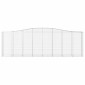 vidaXL Συρματοκιβώτια Τοξωτά 15 τεμ. 400x50x120/140 εκ. Γαλβαν. Ατσάλι
