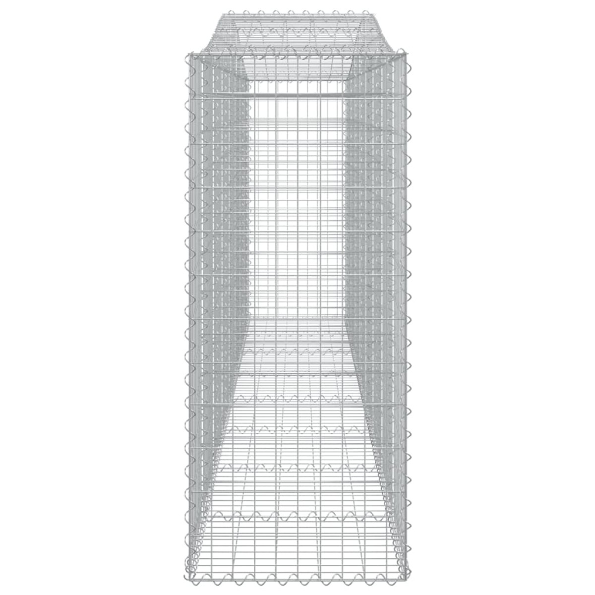 vidaXL Συρματοκιβώτια Τοξωτά 15 τεμ. 400x50x120/140 εκ. Γαλβαν. Ατσάλι