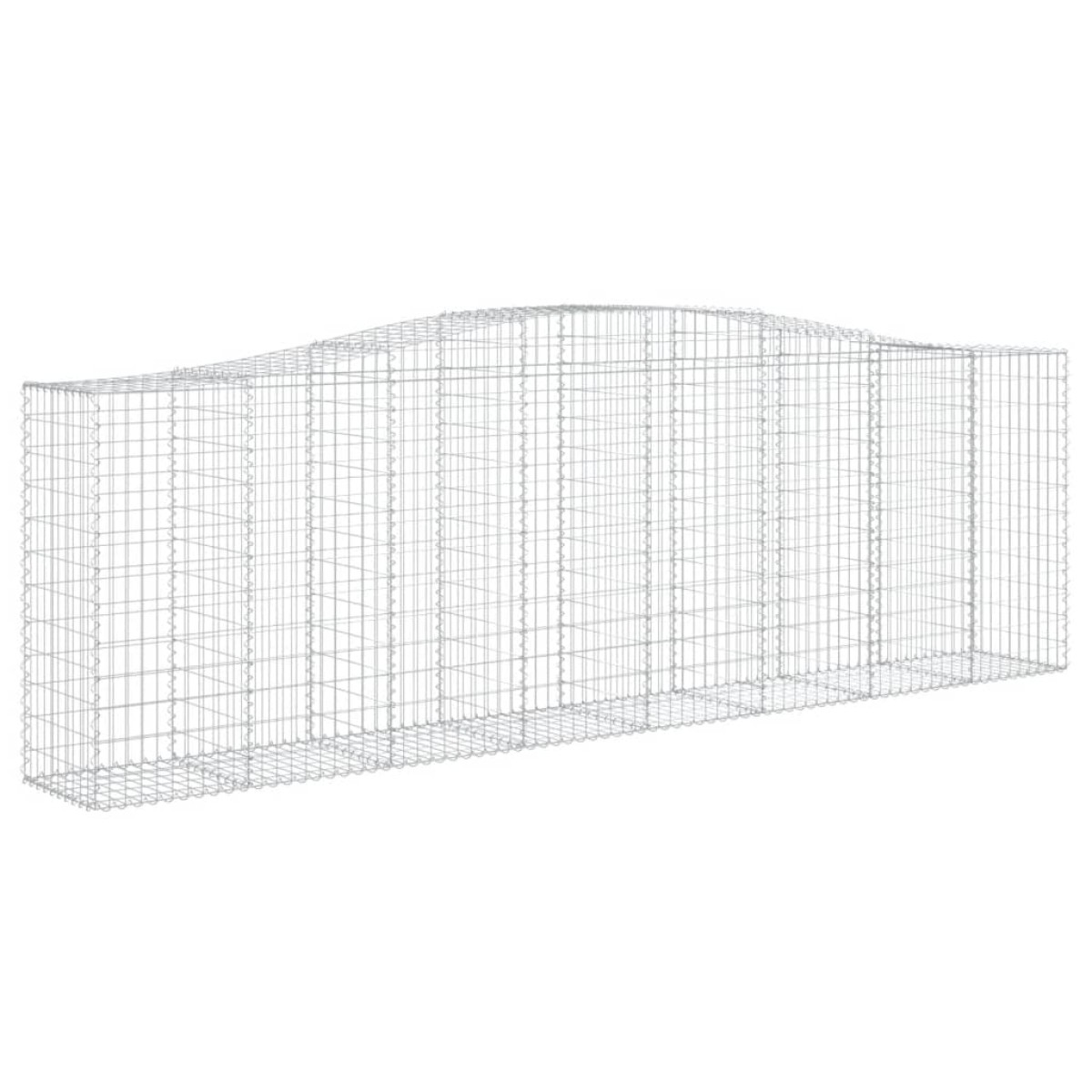 vidaXL Συρματοκιβώτια Τοξωτά 20 τεμ. 400x50x120/140 εκ. Γαλβαν. Ατσάλι